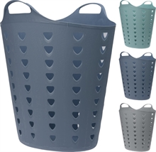 CESTA FLESSIBILE 50X47X38 CM GRIGIO/VERDE/BLU