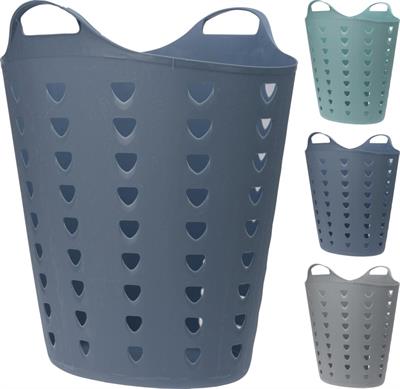 CESTA FLESSIBILE 50X47X38 CM GRIGIO/VERDE/BLU