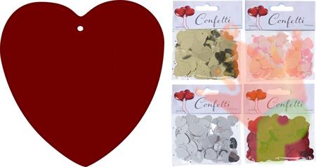 LUSTRINI FORMA CUORE ORO/ARGENTO/ROSSO/ROSA