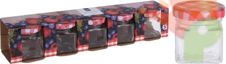 BARATTOLI IN VETRO 50 ML 5 PZ
