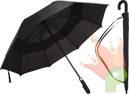 OMBRELLO IN POLIESTERE NERO 75 CM