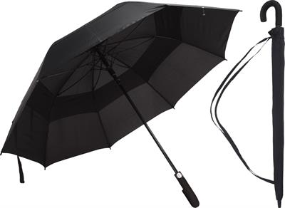 OMBRELLO IN POLIESTERE NERO 75 CM