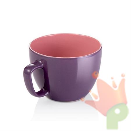 TAZZA JUMBO VIOLA CREMA SHINE