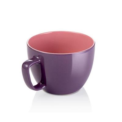 TAZZA JUMBO VIOLA CREMA SHINE