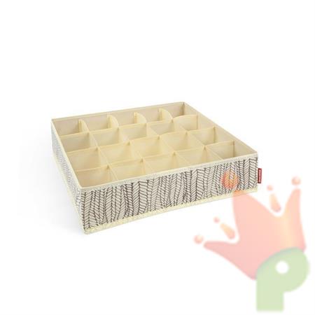 ORGANIZER BIANCHERIA INTIMA PANNA 40X35X10 CM FANCY HOME