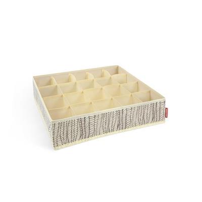 ORGANIZER BIANCHERIA INTIMA PANNA 40X35X10 CM FANCY HOME