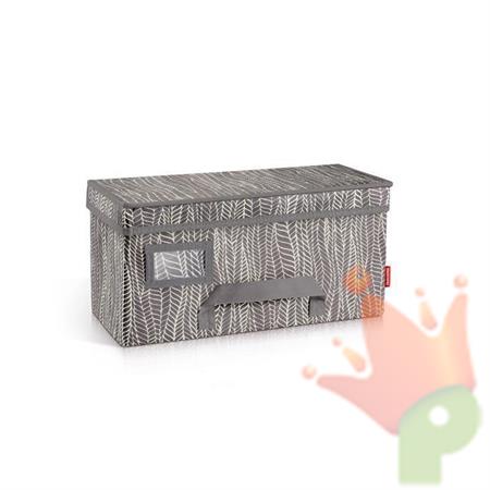 SCATOLA GRIGIA 40X18X20 CM FANCY HOME