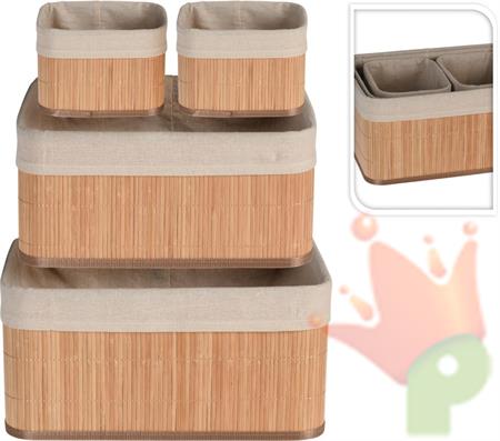 CESTA BAMBU' NATURALE 25X34X16 CM