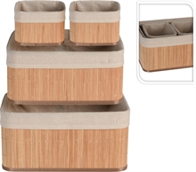 CESTA BAMBU' NATURALE 25X34X16 CM