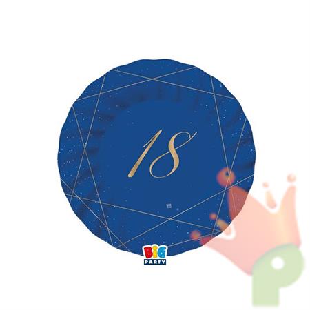 PIATTI 20 CM 18 ANNI BLUE GOLD 8 PZ