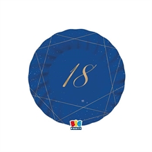 PIATTI 20 CM 18 ANNI BLUE GOLD 8 PZ