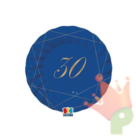 PIATTI 20 CM 30 ANNI BLUE GOLD 8 PZ