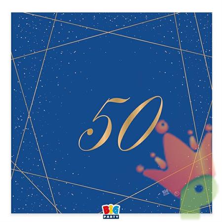 TOVAGLIOLI 33X33 CM 50 ANNI BLUE GOLD 20 PZ