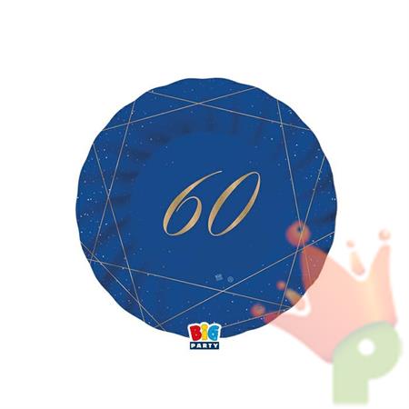 PIATTI 20 CM 60 ANNI BLUE GOLD 8 PZ
