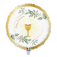 PALLONCINO MYLAR 18INCH 45 CM COMUNIONE OLIVE GREEN