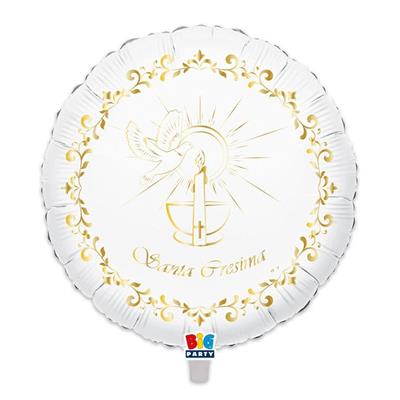 PALLONCINO MYLAR 18INCH 45 CM CRESIMA GOLD