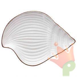 PIATTO FORMA CONCHIGLIA 21X16X2,5 CM RELIEF DORY
