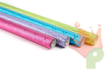 ROTOLO TOVAGLIA 1,18X5 MT FUCSIA/LILLA/TURCHESE/VERDE METAL