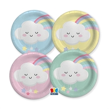 PIATTI 18 CM MIX RAINBOW CLOUD 8 PZ