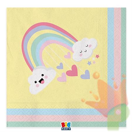 TOVAGLIOLI 33X33 CM RAINBOW CLOUD 20 PZ