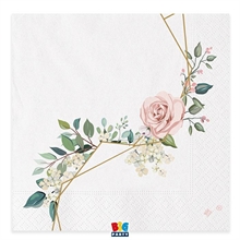 TOVAGLIOLI 33X33 CM FLORAL GEOMETRIC 20 PZ