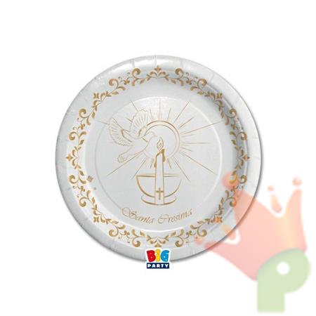 PIATTI 18 CM CRESIMA GOLD 8 PZ