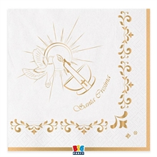 TOVAGLIOLI 33X33 CM CRESIMA GOLD  20 PZ