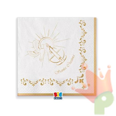 TOVAGLIOLI 25X25 CM CRESIMA GOLD 20 PZ