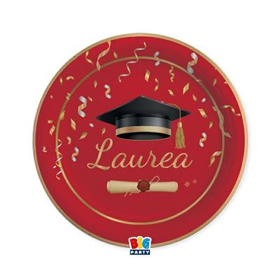 PIATTI 24 CM LAUREA GLAMOUR 8 PZ