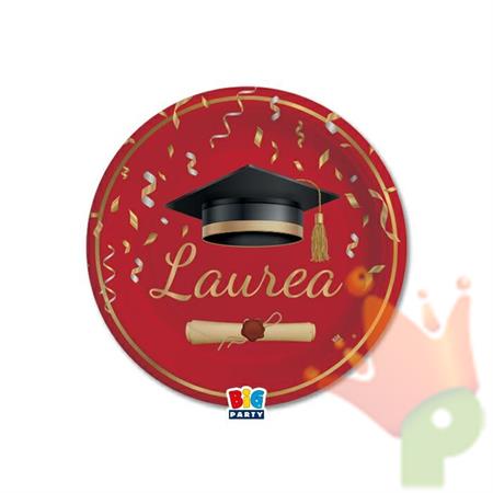 PIATTI 18 CM LAUREA GLAMOUR 8 PZ