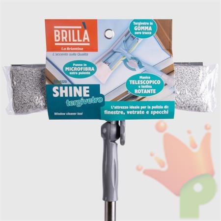 ATTREZZO TERGIVETRO SHINE CON MANICO ALLUMIONIO E SNODO