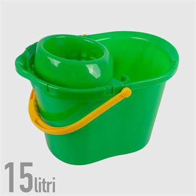 SECCHIO CARLETTO PLUS + STRIZZATORE 15 LT