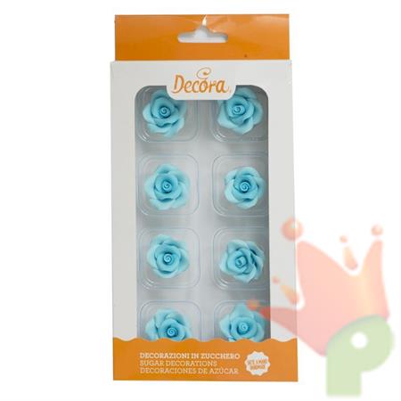 ROSA PICCOLA AZZURRA 8 PZ