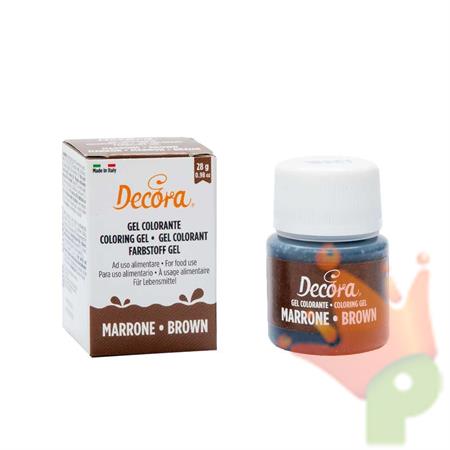 GEL COLORANTE DECORA MARRONE 28 GR