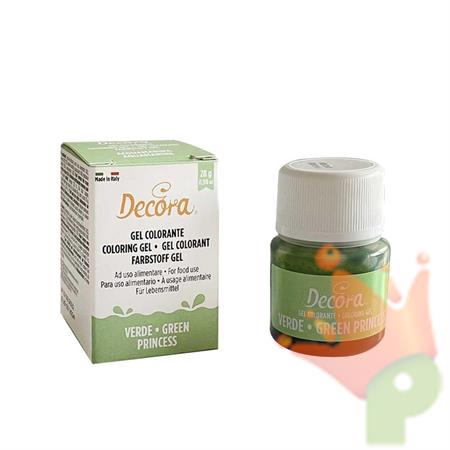 GEL COLORANTE DECORA VERDE PRINCESS 28 GR