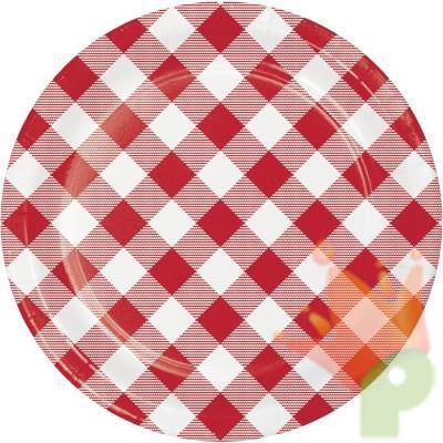 PIATTI 18 CM CLASSIC GINGHAM 8 PZ