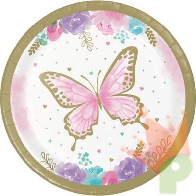 PIATTI 18 CM BUTTERFLY SHIMMER 8 PZ