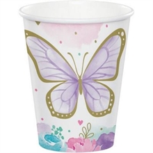 BICCHIERI 266 ML BUTTERFLY SHIMMER 8 PZ