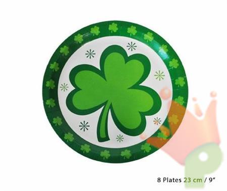 PIATTI 23CM ST. PATRICKS DAY 8PZ
