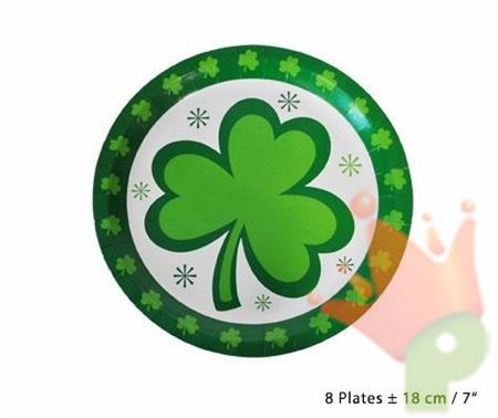 PIATTI 18CM ST. PATRICKS DAY 8PZ