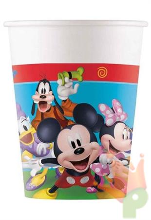 BICCHIERI 200 ML MICKEY ROCK THE HOUSE 8 PZ