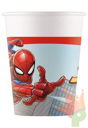 BICCHIERI 200 ML SPIDERMAN CRIME FIGHTER 8 PZ