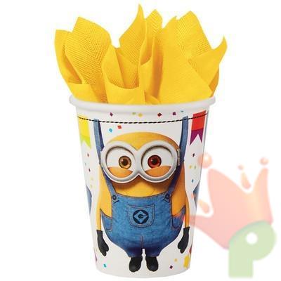 BICCHIERI 250 ML MINIONS 8 PZ