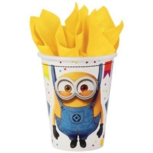 BICCHIERI 250 ML MINIONS 8 PZ