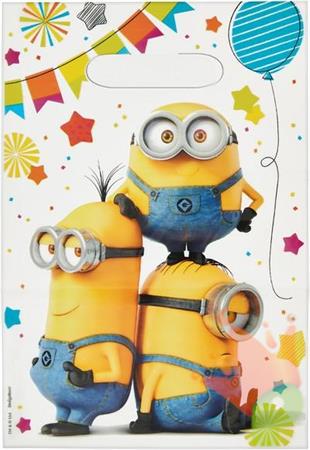 BUSTE IN CARTA 23,4X16,2 CM MINIONS 6PZ