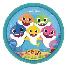 PIATTI 23 CM BABY SHARK 8 PZ