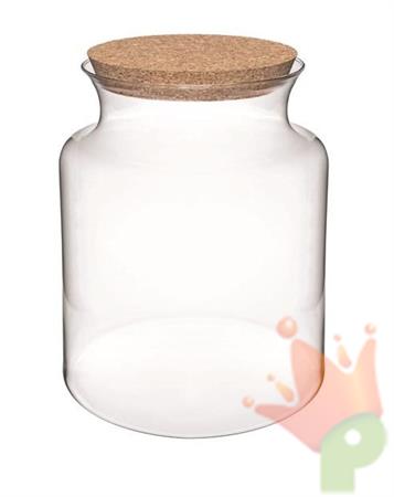VASO IN VETRO CON TAPPO IN SUGHERO