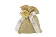 SACCHETTO LAMINATO ORO 10 PZ