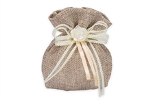 SACCHETTO MINI COTONE JUTA BEIGE 10 PZ