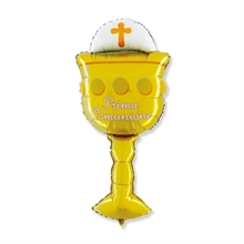 PALLONCINO MYLAR 43INCH 51X119 CM PRIMA COMUNIONE